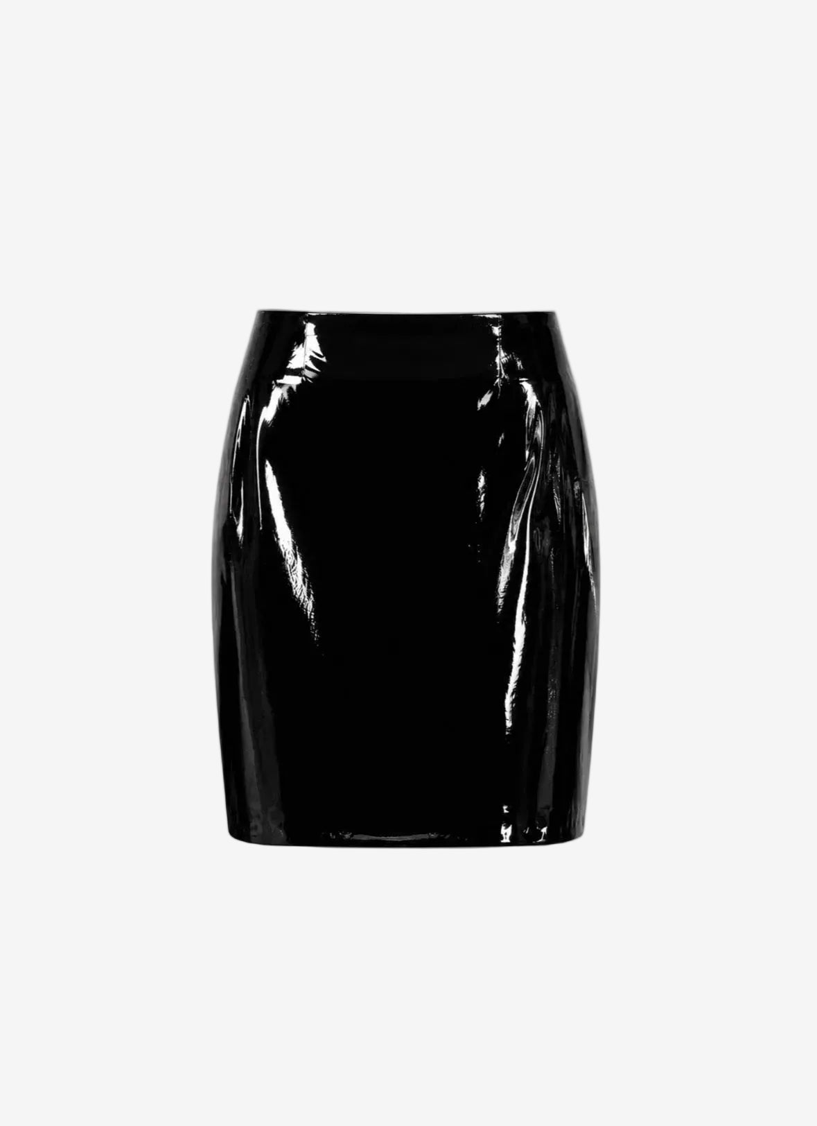 The Icon Patent Mini Skirt