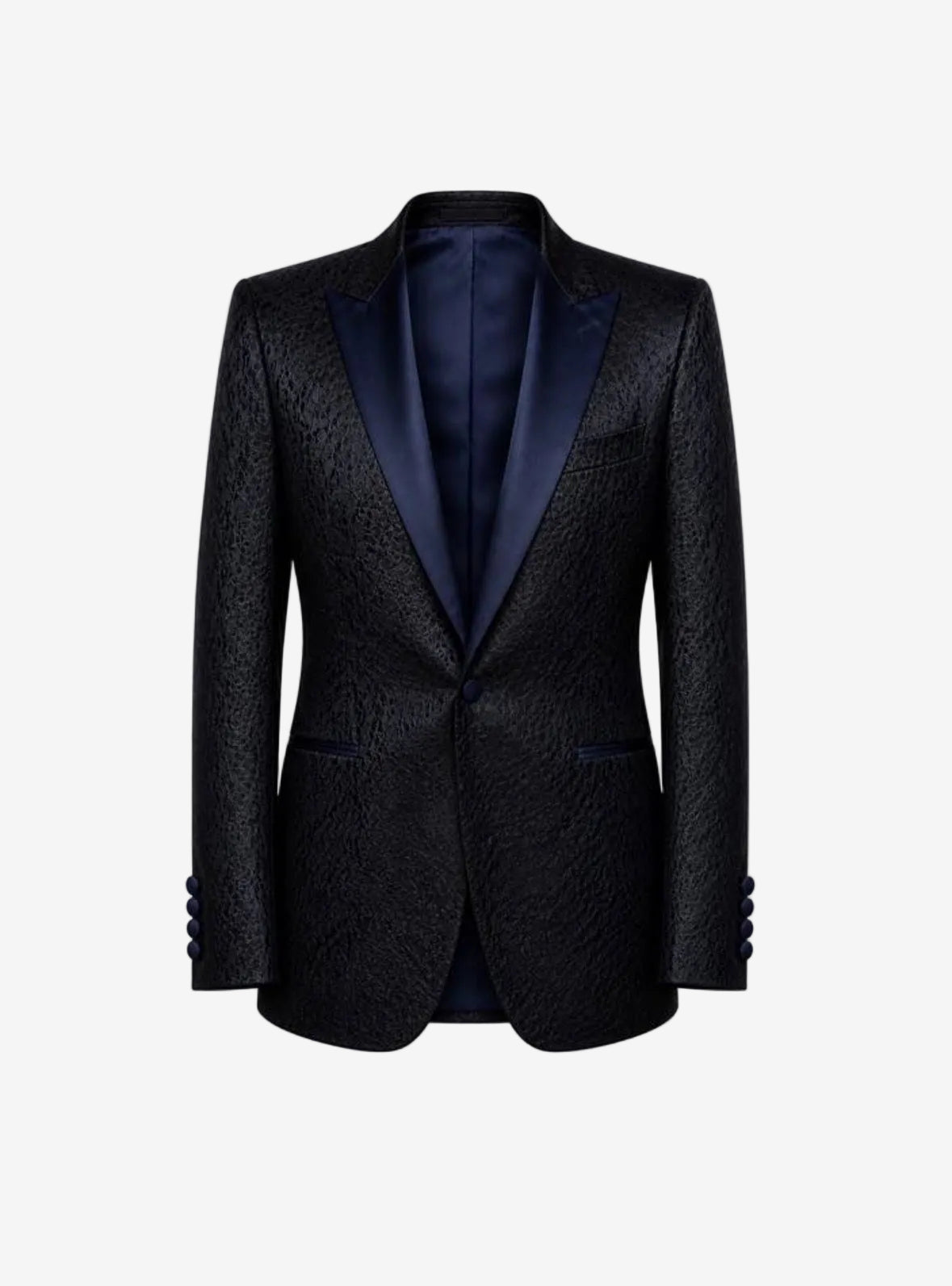 DOMINION NOIR BLAZER — MIDNIGHT JACQUARD