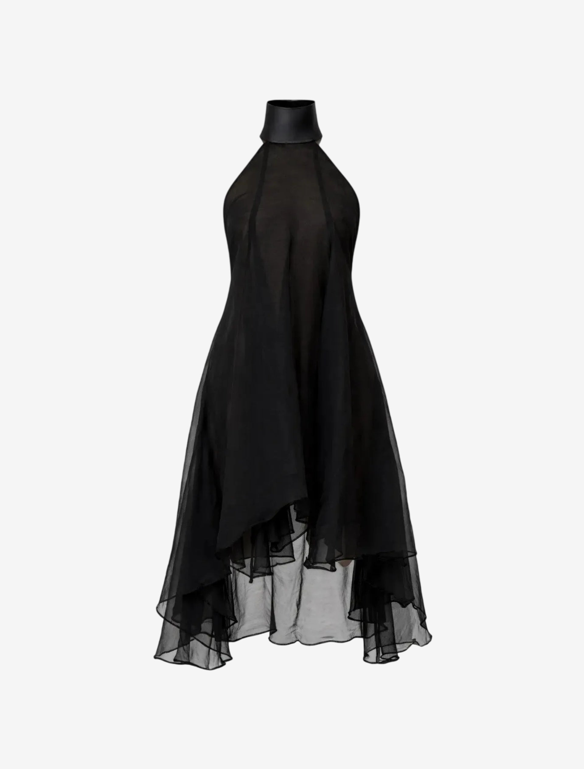 Nocturne Silk Organza Halter Dress