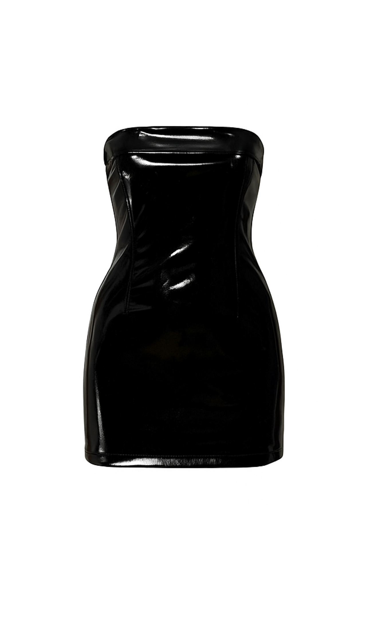 Pre-Order Rochelle patent micro mini dress-thumbmail-1