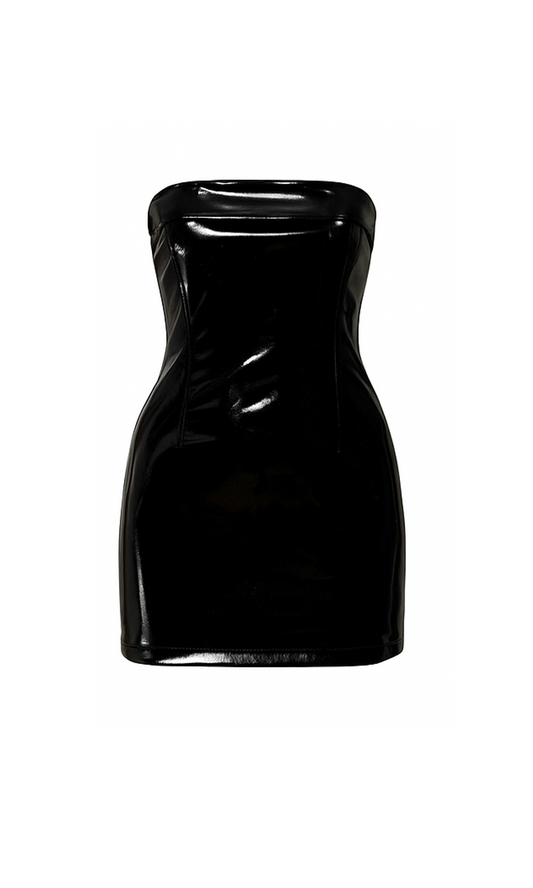 Pre-Order Rochelle patent micro mini dress