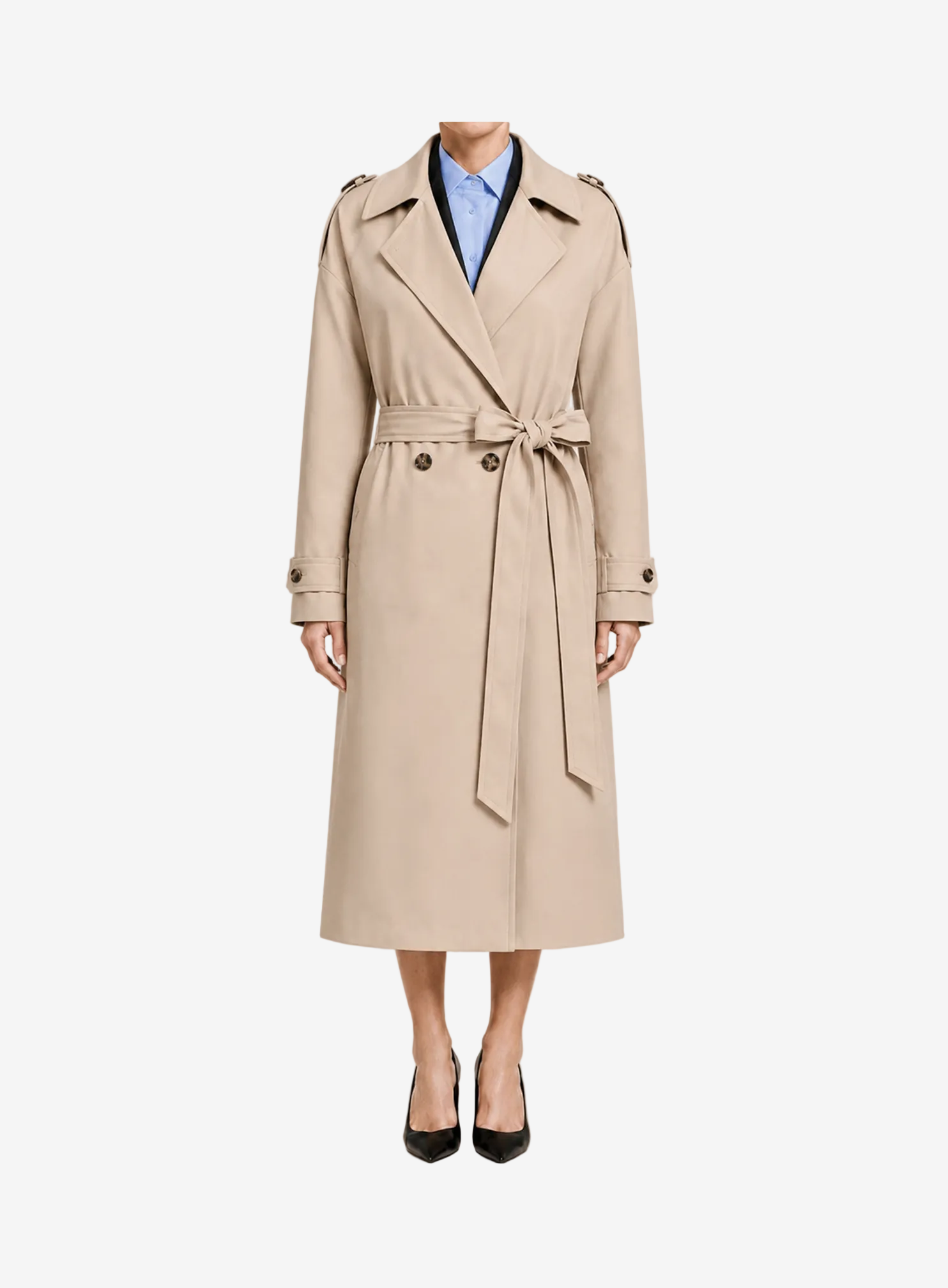DA SIGNATURE WRAP TRENCH COAT